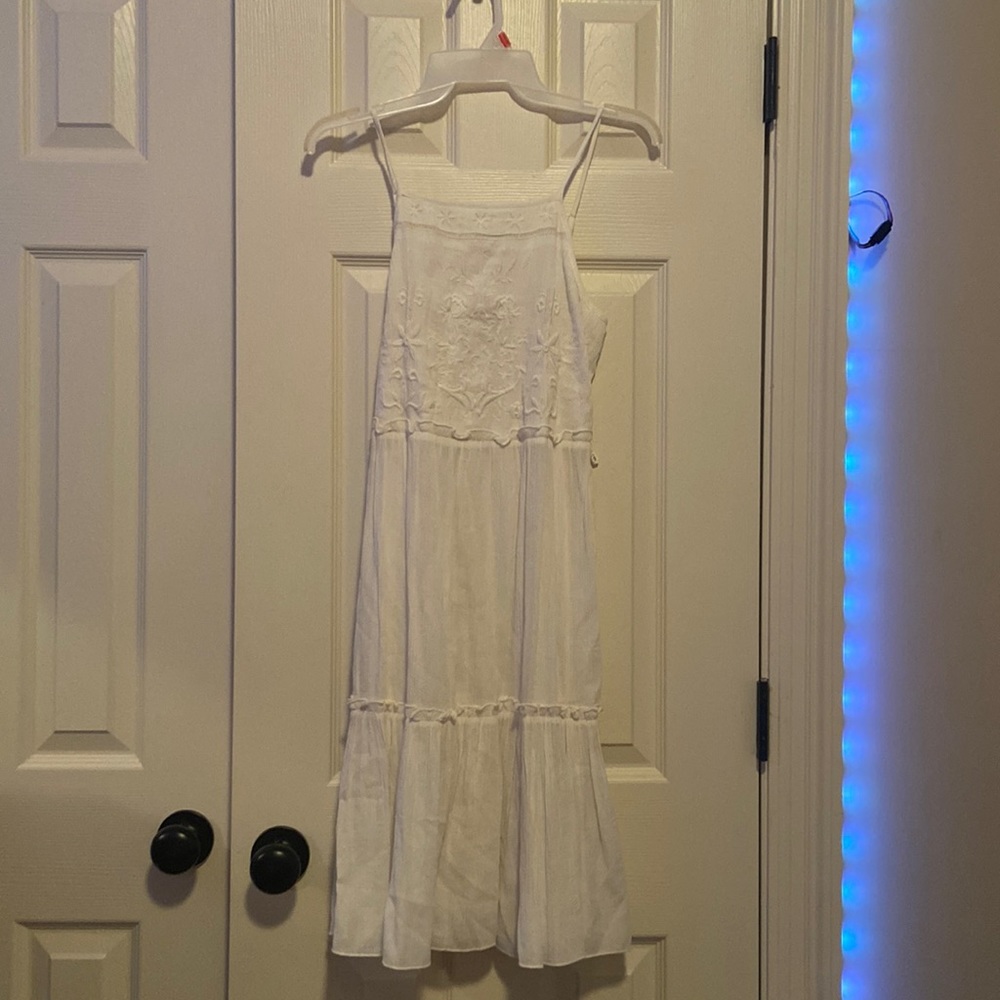 Lace detail sun dress